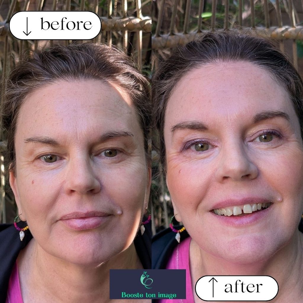 séance auto-maquillage - avant après maquillage